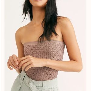 Free people honey texture tube top in purple